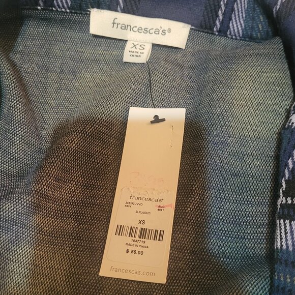 Francesca's Janis Sleeveless Plaid Utility Romper - Picture 12 of 14